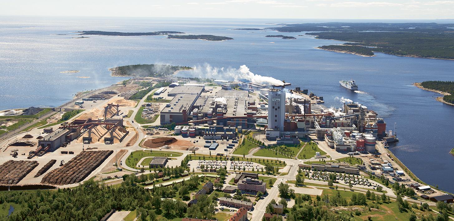 Metsä Board Husum mill site in Sweden
