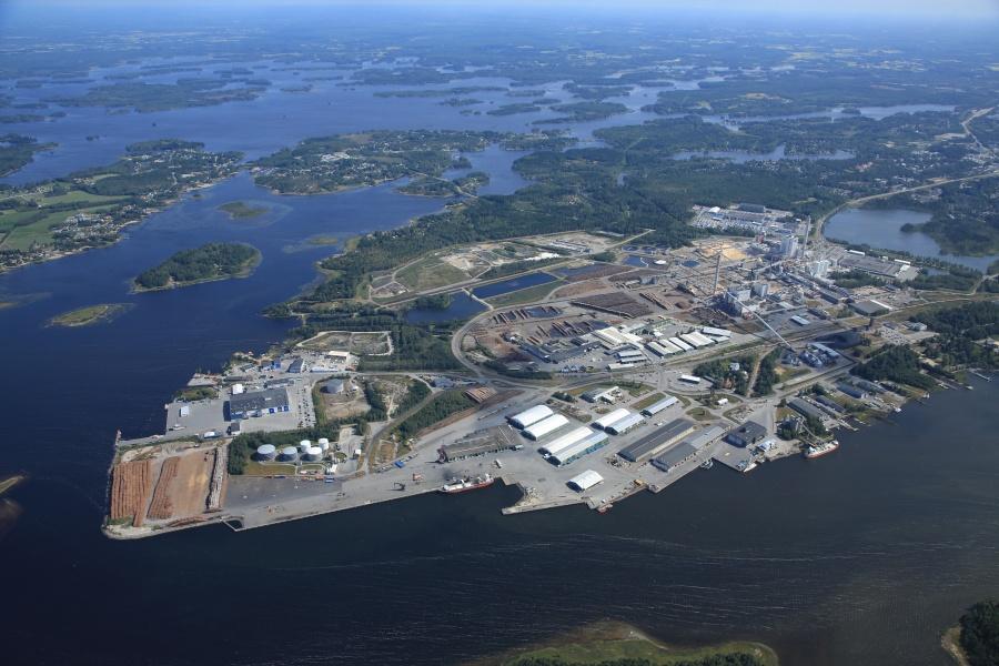 Port of Pietarsaari, aerial photo