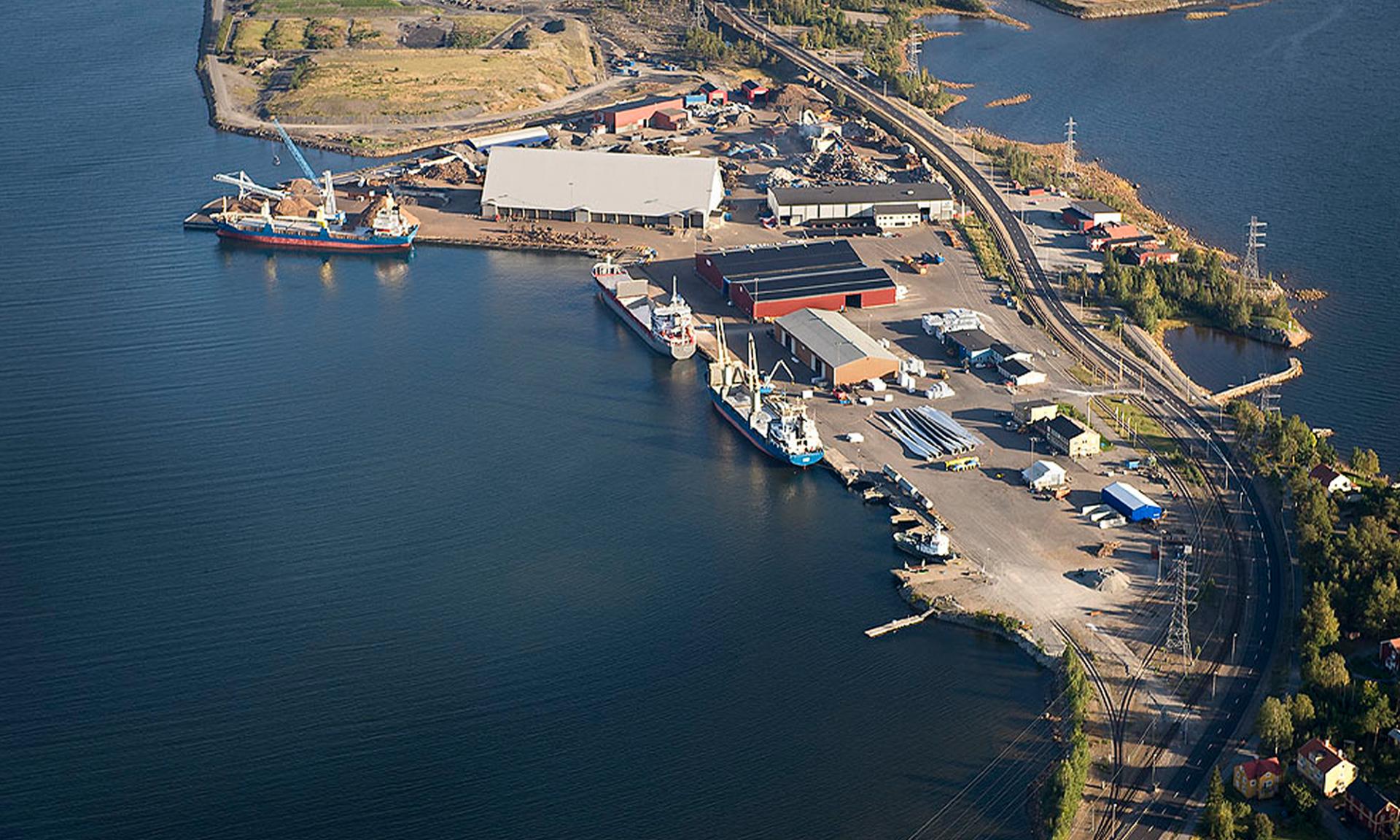 Aerial photo, Port of Skellefteå