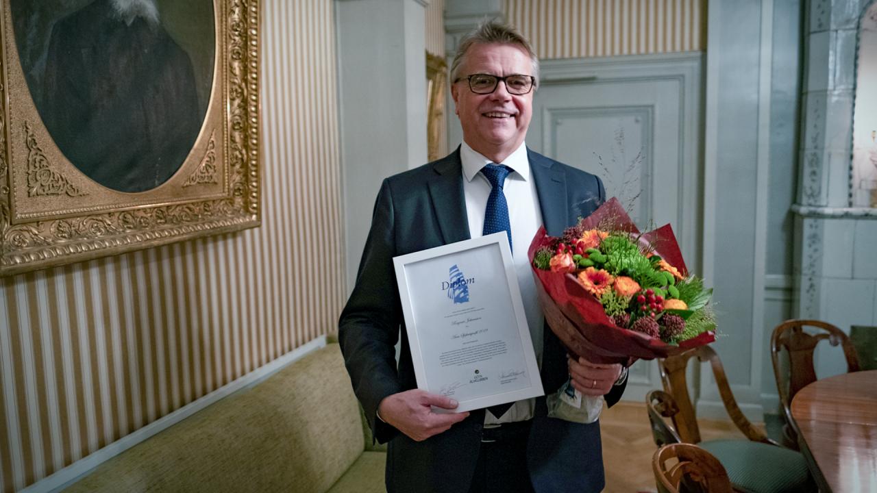 Ragnar Johansson. Årets Sjöfartsprofil 2019