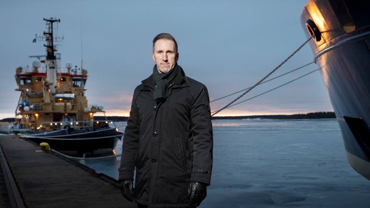 Anders Dahl head of the icebreaker unit at the Swedish Maritime Administration.