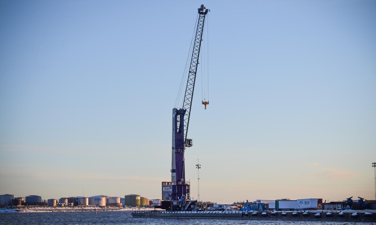 Gottwald crane, Port of Skellefteå